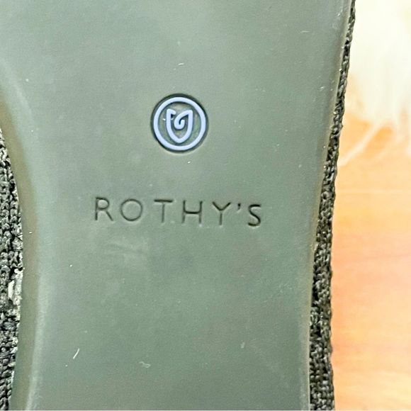 🍋 Rothy’s • Women’s “The Point” Flats in Black Size 10 - Picture 8 of 8